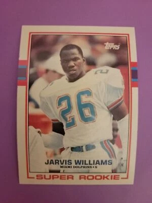1989 Topps  Jarvis Williams Miami Dolphins #291  Rookie - Image 1 of 2