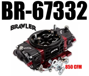 BRAWLER BR-67332 850 CFM RACE CARBURETOR GAS MECHANICAL SECONDARY 4150 FLANGE - Picture 1 of 3