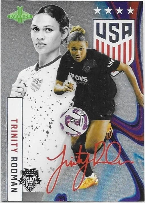 2023 Parkside USWNT One Nation One Team 10 Trinity Rodman Foil /124 Spirit Card - Image 1 of 1