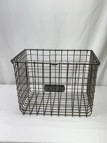 Vintage American Playground Device Co Metal Gym Locker Wire Basket LYON MCM Cover