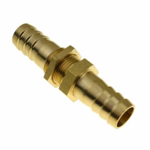 Brass Bulkhead Barb Bulkhead Fitting for Hose ID 10mm(3/8") 1Pcs - Bild 1 von 1