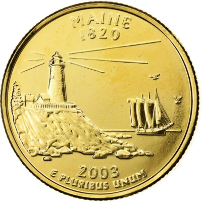 [#1158625] United States, Quarter, Quarter Dollar, 2007, U.S. Mint, Maine 1820 - Image 1 of 2