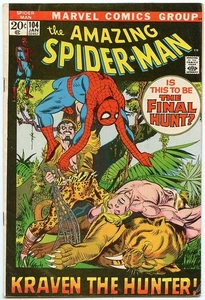 Amazing Spider-Man Vol 1 #104 (Marvel Comics 1972) Kraven the Hunter! Ka-Zar! - Picture 1 of 5