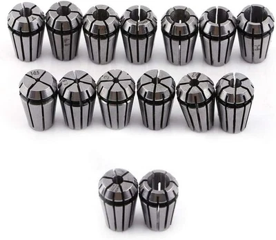 WALFRONT 15pcs ER11 Frühling Collet Set 1-7mm 1/8 "1/4" für CNC Spannvorrichtung