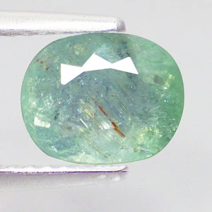 1,54 quilates significativo (8 x 6) cobre natural manganeso rodamiento turmalina Paraiba - Imagen 1 de 7
