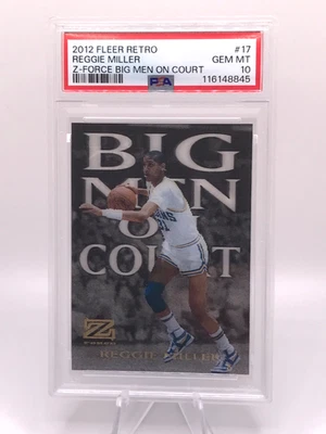 Reggie Miller 2012-13 Fleer Retro Z-Force Big Men On Court UCLA ¡Nueva losa PSA 10! Foto 1 de 2