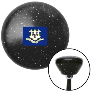 Connecticut Black Retro Metal Flake Shift Knob w/ M16x1.5 Insert Shifter Auto - Picture 1 of 16