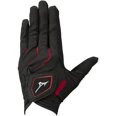 Guantes de golf MIZUNO para hombre de doble agarre lavables a mano izquierda negros rojos 22 cm estándar Foto 1 de 4
