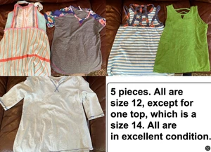 MATILDA JANE LOT SIZE 12 One Dress Four Tops (One Top is 14) ALL IN EUC Girls - Picture 1 of 6