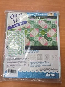 Ohio Star Cheater Quilt 51 x 72 SHQCC001 - Bild 1 von 3