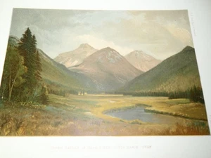 Antique Chromolithograph "Upper Valley of Bear River Uinta Range Utah" - Picture 1 of 1