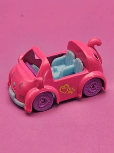 2022 Polly Pocket Pollyville Micro Doll Pink Cat Car 2" Diecast LOOSE HKV55 - Picture 1 of 7
