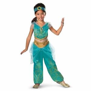 Disney Princess Jasmine Costume Girls 7-8 Aladdin Sparkle Deluxe