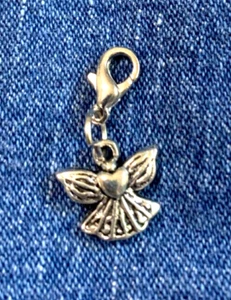 Angel Heart Charm Tibetan Silver Bracelet Scrapbook - Picture 1 of 2