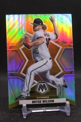 Bryse Wilson #95 2022 Panini Mosaic Silver Prizm Pittsburgh Pirates - Image 1 of 2