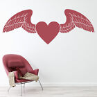 Love Heart With Angel Wings Love Hearts Wall Stickers Home Decor Art  WS-15801