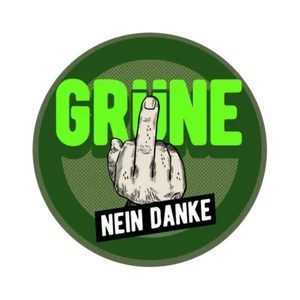 Grüne-Nein Danke Finger Ampel raus Aufkleber Sticker Auto Magnet Vinyl wetterf - Foto 1 di 1
