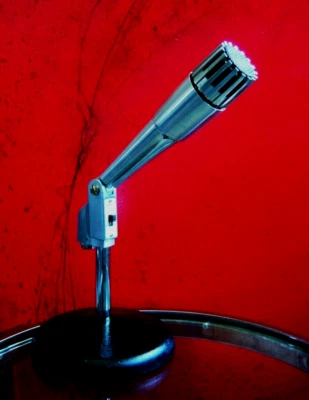 Vintage 1960's Lafayette 99-45460 dynamic microphone Calrad Lafayette w stand - Image 1 of 4