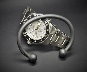 Men's "Ball Torque Oxidised Silver" Solid 925 Sterling Silver, Bangle, Bracelet, - Picture 1 of 12