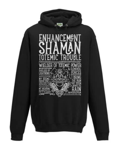 World of Warcraft / RPG inspiriert ENHANCEMENT SHAMAN Hoodie - Unisex / Herren - Bild 1 von 1