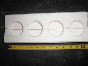 Molde de fundición fundido deslizante de cerámica 4 bases de ajedrez Doc Holliday #1287 - Imagen 1 de 5