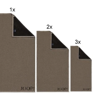 JOOP! 1600 Doubleface Handtuchset 1x Duschtuch 2x Handtuch 3x Gästetuch, Mocca - Bild 1 von 1