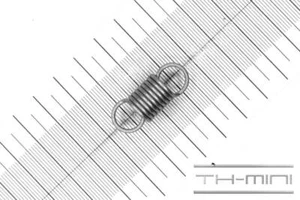 Zug-Feder 1,5mm Haken Öse 12x29mm 8,5kg Spiral Edel-stahl rostfrei Metall - Bild 1 von 1