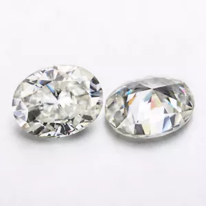 Oval Cut 10x8mm Near White G-H VVS Clarity Moissanite for Wedding Ring - Picture 1 of 7