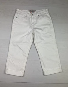 Levis White Capri Jeans Womens Size 8 - Picture 1 of 9