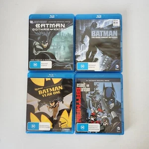 Batman 4 Movie Blu Ray Bundle Gotham Dark Knight Returns Year One Arkham Assault - Picture 1 of 4