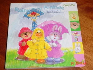 Little Suzy's Zoo Rainy Day Friends BOARD BOOK Tabs Witzy Patches Boof Lulla NEW - Foto 1 di 2