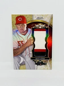 2013 Topps Triple Threads MAT LATOS Game Used Jumbo Patch 1/1 Cincinnati Reds - Picture 1 of 2