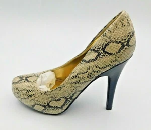 Bamboo Snakeskin 5" Stiletto Size 7.5 - Picture 1 of 10