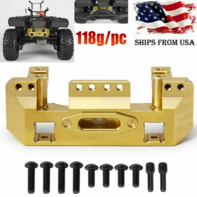 Suporte servo para parachoque dianteiro resistente de latão para TRX-4 1/10 RC Crawler Car - Imagem 1 de 4