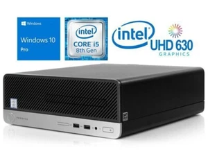 HP ProDesk 400 G5 SFF PC Intel Core i5 8th Gen 8GB RAM 256GB Nvme Win10 Pro - Picture 1 of 1