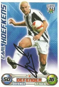 CARL HOEFKENS SIGNED WEST BROM 2008/2009 MATCH ATTAX TRADING CARD+COA - Picture 1 of 1
