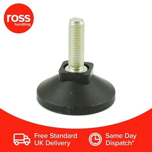 Pack of 12 - M8x25mm Threaded Levelling Feet - Base 38mm - Load Rating 100kg UK - Picture 1 of 2