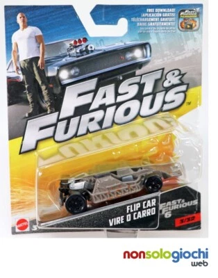 FAST & FURIOUS flip car gokart macchinina auto modellino MATTEL -nuovo-Italia - Immagine 1 di 2