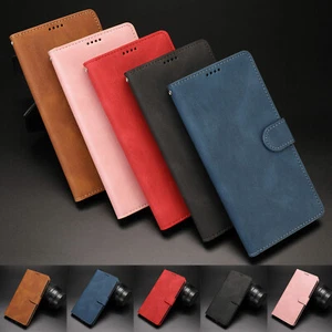For Samsung Galaxy S23 Ultra S22 S21+ S20 Note Magnetic Leather Wallet Flip Case - Picture 1 of 52