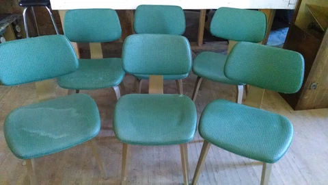 LOT of 6 Mid Century Modern VINTAGE THONET CHAIRS ONE PARK AVE, NY Cover
