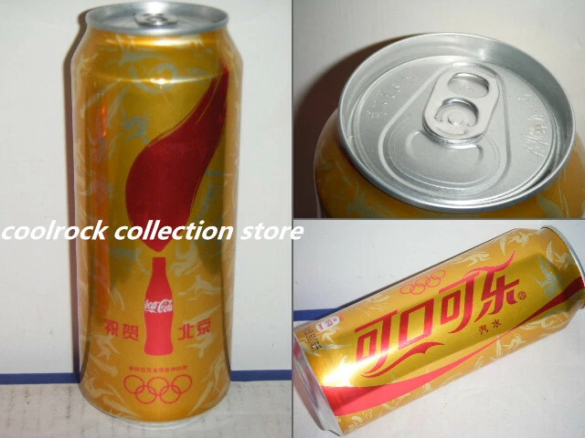 China Coca Cola 2016 ganar el anfitrión olímpico de invierno lata de oro 500 ml vacía Foto 1 de 1
