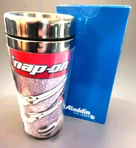 Snap-On Tools 16 Oz Plastic Tumbler Tools Red & Gray With Stainless Steel Lid - Picture 1 of 5