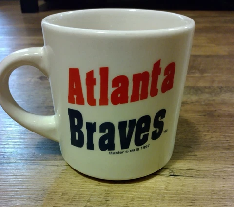 VTG 1997 Atlanta Braves Coffee Mug. Hunter©MLB. Made In China Cover
