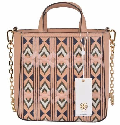 NOVA Bolsa Tote Tory Burch $450 Embelezada Mini East West Transversal - Imagem 1 de 4