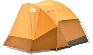 The North Face Wawona 4P Camping Tent - Light Exuberance Orange/New Taupe Green - Picture 1 of 9
