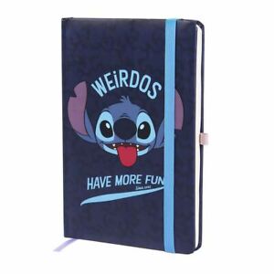 Disney Lilo and Stitch 'Weirdos' A5 Hardback Notebook - School Notepad - Journal