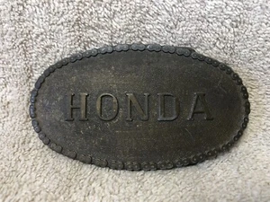 Vtg HONDA Belt Buckle 1970s CAR Badge Automobile early SCARCE - Picture 1 of 5
