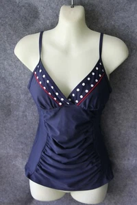 TANKINI OBERTEIL GRÖSSE 36 DUNKELBLAU VON ESPRIT SCHAUMSTOFF KÖRBCHEN - Bild 1 von 2