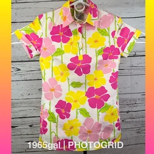 Top lungo Lilly Pulitzer Sweet Sally stampa vintage 4 - Foto 1 di 8