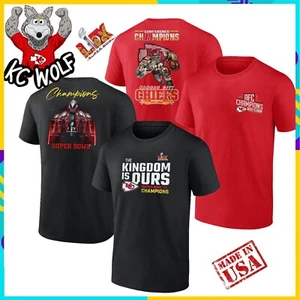 Kansas City Football Team T-Shirt For Fans Size S-4XL - Picture 1 of 8
